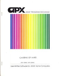 Caverns Of Mars Atari 2600  box art